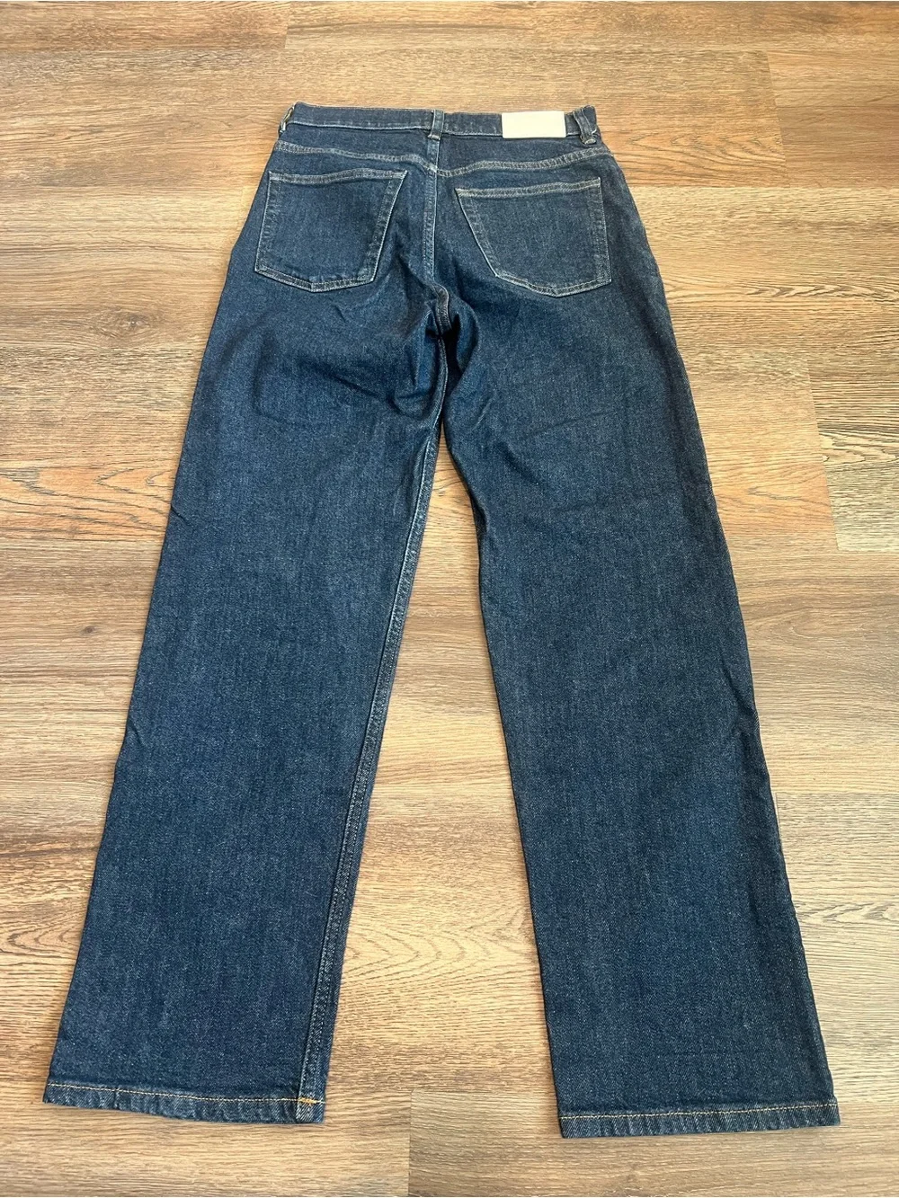 Everlane The Way-High Jean Dark Wash Straight Leg Size 26 Regular Casual Work - Picture 4 of 10